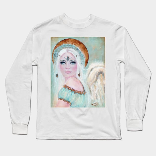 Whisper in the wind angel by Renee Lavoie Long Sleeve T-Shirt by ReneeLLavoie